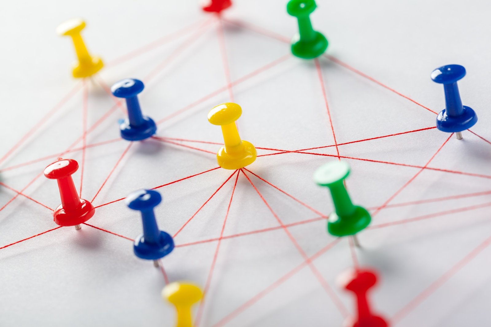 Network with pins